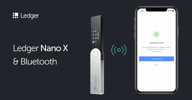 Ledger Nano X kryptovaluta förvaring bluetooth stöd