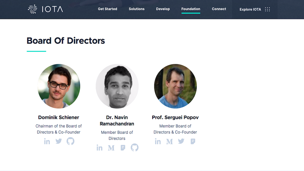 Board of Directors IOTA Foundation